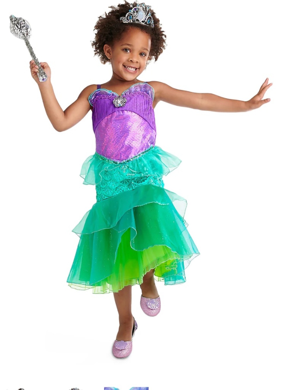 🧜‍♀️ Disney Store Princess Ariel Costume Dress | Size 4 🧜‍♀️